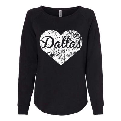 Dallas Heart Womens California Wash Sweatshirt