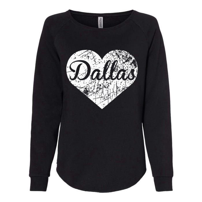 Dallas Heart Womens California Wash Sweatshirt