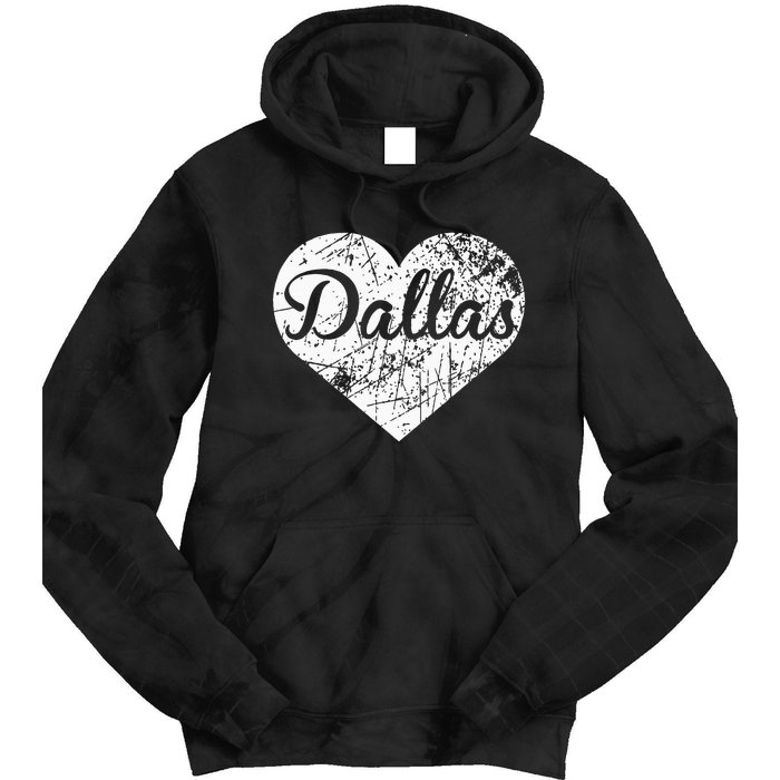 Dallas Heart Tie Dye Hoodie