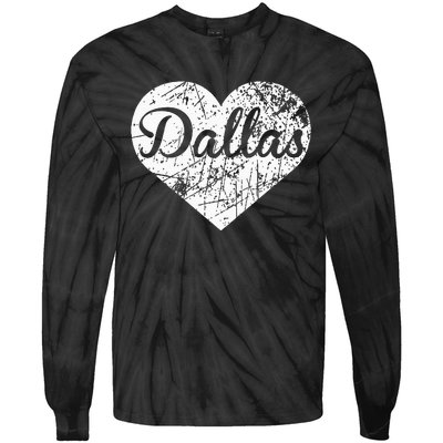 Dallas Heart Tie-Dye Long Sleeve Shirt