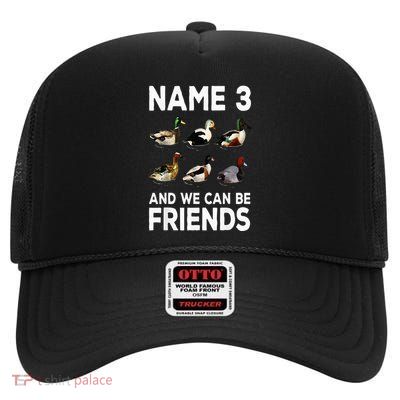 Duck Hunting Design Wildlife Hunt Duck Hunter High Crown Mesh Back Trucker Hat