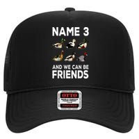 Duck Hunting Design Wildlife Hunt Duck Hunter High Crown Mesh Back Trucker Hat