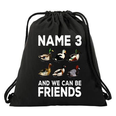 Duck Hunting Design Wildlife Hunt Duck Hunter Drawstring Bag