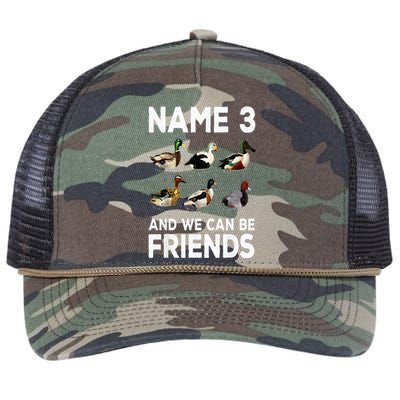 Duck Hunting Design Wildlife Hunt Duck Hunter Retro Rope Trucker Hat Cap