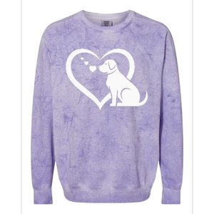 Dog Heart Dog Lover Dog Owner Dog Heart Colorblast Crewneck Sweatshirt