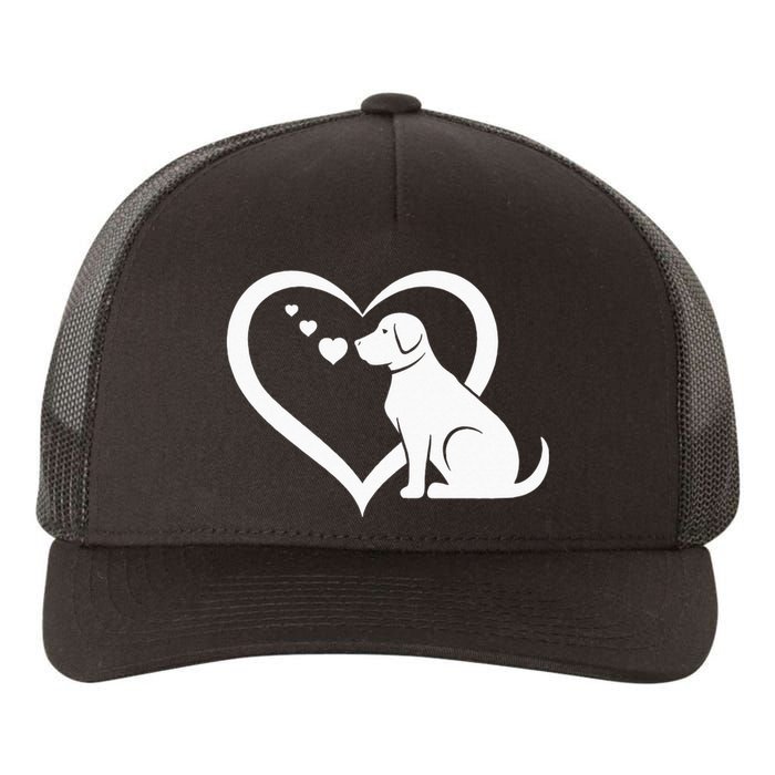 Dog Heart Dog Lover Dog Owner Dog Heart Yupoong Adult 5-Panel Trucker Hat