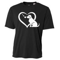 Dog Heart Dog Lover Dog Owner Dog Heart Cooling Performance Crew T-Shirt