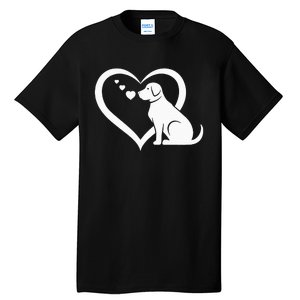 Dog Heart Dog Lover Dog Owner Dog Heart Tall T-Shirt