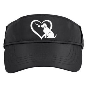 Dog Heart Dog Lover Dog Owner Dog Heart Adult Drive Performance Visor