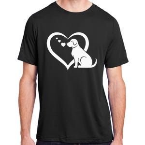 Dog Heart Dog Lover Dog Owner Dog Heart Adult ChromaSoft Performance T-Shirt