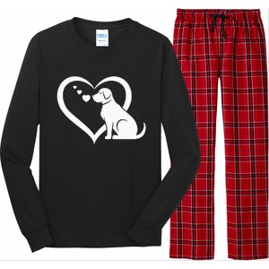 Dog Heart Dog Lover Dog Owner Dog Heart Long Sleeve Pajama Set