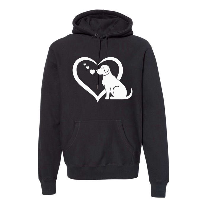 Dog Heart Dog Lover Dog Owner Dog Heart Premium Hoodie