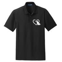 Dog Heart Dog Lover Dog Owner Dog Heart Dry Zone Grid Polo