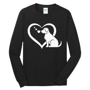 Dog Heart Dog Lover Dog Owner Dog Heart Tall Long Sleeve T-Shirt