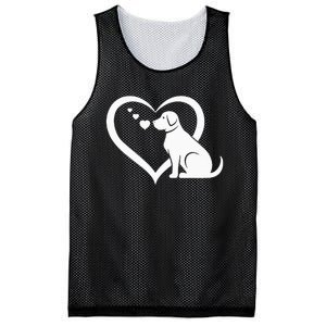 Dog Heart Dog Lover Dog Owner Dog Heart Mesh Reversible Basketball Jersey Tank