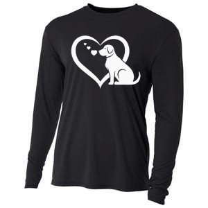 Dog Heart Dog Lover Dog Owner Dog Heart Cooling Performance Long Sleeve Crew