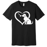 Dog Heart Dog Lover Dog Owner Dog Heart Premium T-Shirt