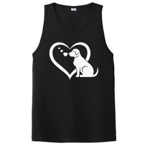 Dog Heart Dog Lover Dog Owner Dog Heart PosiCharge Competitor Tank