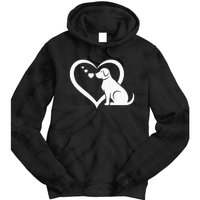 Dog Heart Dog Lover Dog Owner Dog Heart Tie Dye Hoodie