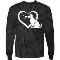 Dog Heart Dog Lover Dog Owner Dog Heart Tie-Dye Long Sleeve Shirt