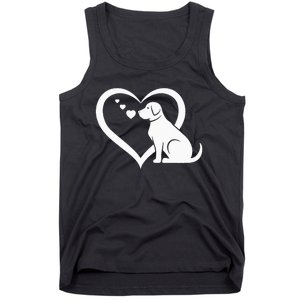 Dog Heart Dog Lover Dog Owner Dog Heart Tank Top