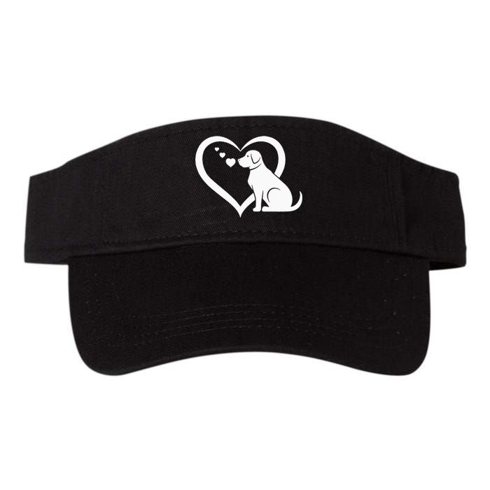 Dog Heart Dog Lover Dog Owner Dog Heart Valucap Bio-Washed Visor