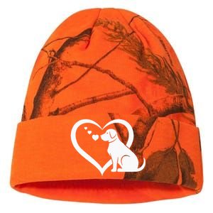 Dog Heart Dog Lover Dog Owner Dog Heart Kati Licensed 12" Camo Beanie