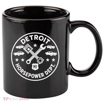 Detroit Horsepower Department M1 Woodward 11oz C Handle Ceramic Mug