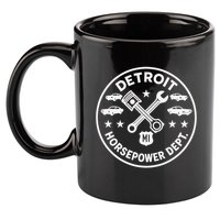 Detroit Horsepower Department M1 Woodward 11oz C Handle Ceramic Mug