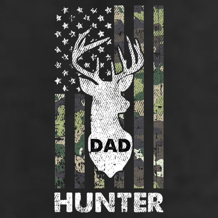 Deer Hunter Dad Cool Hunting American Flag Camo Stripes Papa 7 Panel Mesh Trucker Snapback Hat