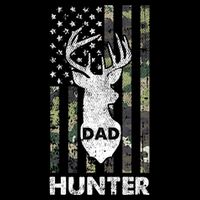 Deer Hunter Dad Cool Hunting American Flag Camo Stripes Papa Bucket Hat