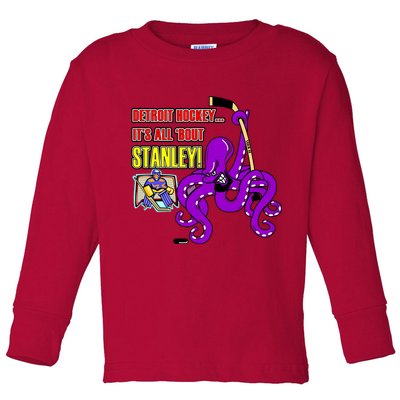 Detroit Hockey Toddler Long Sleeve Shirt