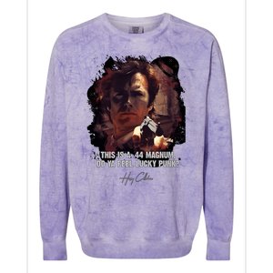 ★ Dirty Harry ★ Do Ya Feel Lucky Punk ➢ Clint Eastwood Famous Movie Quote ♛ Clas Colorblast Crewneck Sweatshirt