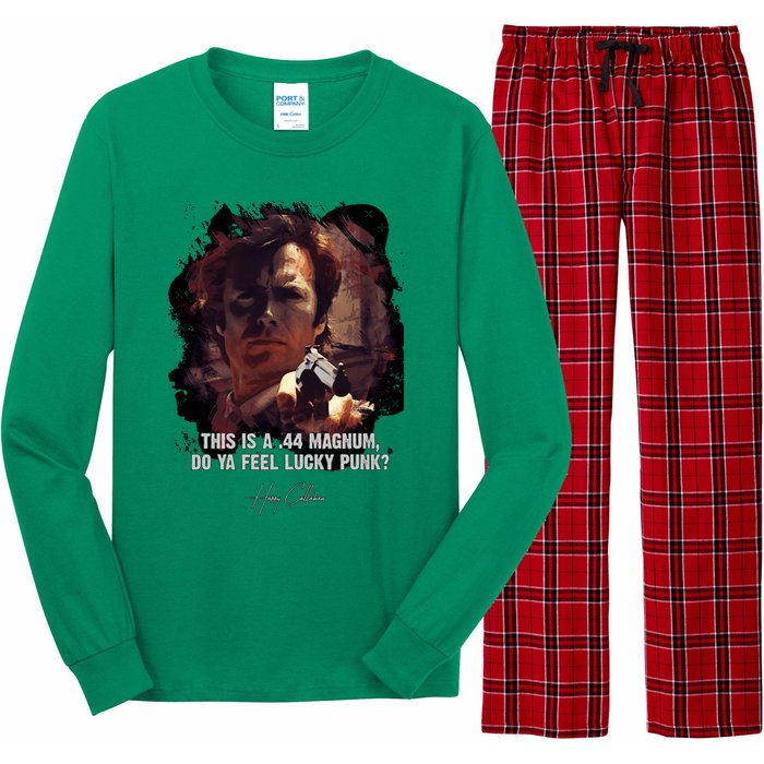 ★ Dirty Harry ★ Do Ya Feel Lucky Punk ➢ Clint Eastwood Famous Movie Quote ♛ Clas Long Sleeve Pajama Set