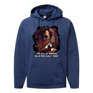 ★ Dirty Harry ★ Do Ya Feel Lucky Punk ➢ Clint Eastwood Famous Movie Quote ♛ Clas Performance Fleece Hoodie