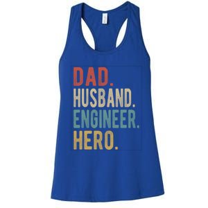 Dad Husband Engineer Hero Gift Women's Racerback Tank