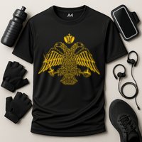 Double Headed Eagle Byzantine Christian Orthodox Emblem Performance Shirt