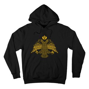 Double Headed Eagle Byzantine Christian Orthodox Emblem Hoodie