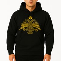 Double Headed Eagle Byzantine Christian Orthodox Emblem Hoodie