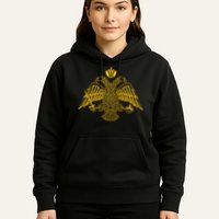 Double Headed Eagle Byzantine Christian Orthodox Emblem Hoodie