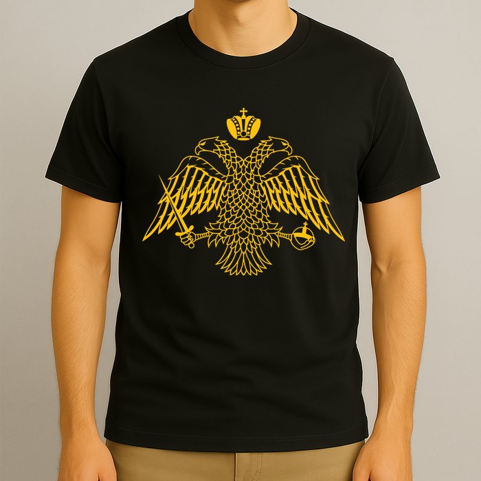 Double Headed Eagle Byzantine Christian Orthodox Emblem T-Shirt