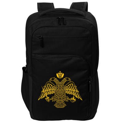 Double Headed Eagle Byzantine Christian Orthodox Emblem Impact Tech Backpack