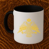 Double Headed Eagle Byzantine Christian Orthodox Emblem Mug