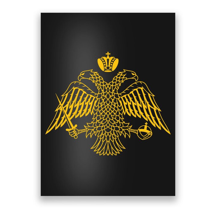 Double Headed Eagle Byzantine Christian Orthodox Emblem Poster