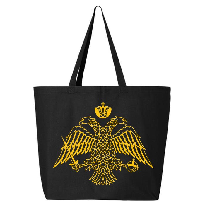 Double Headed Eagle Byzantine Christian Orthodox Emblem 25L Jumbo Tote