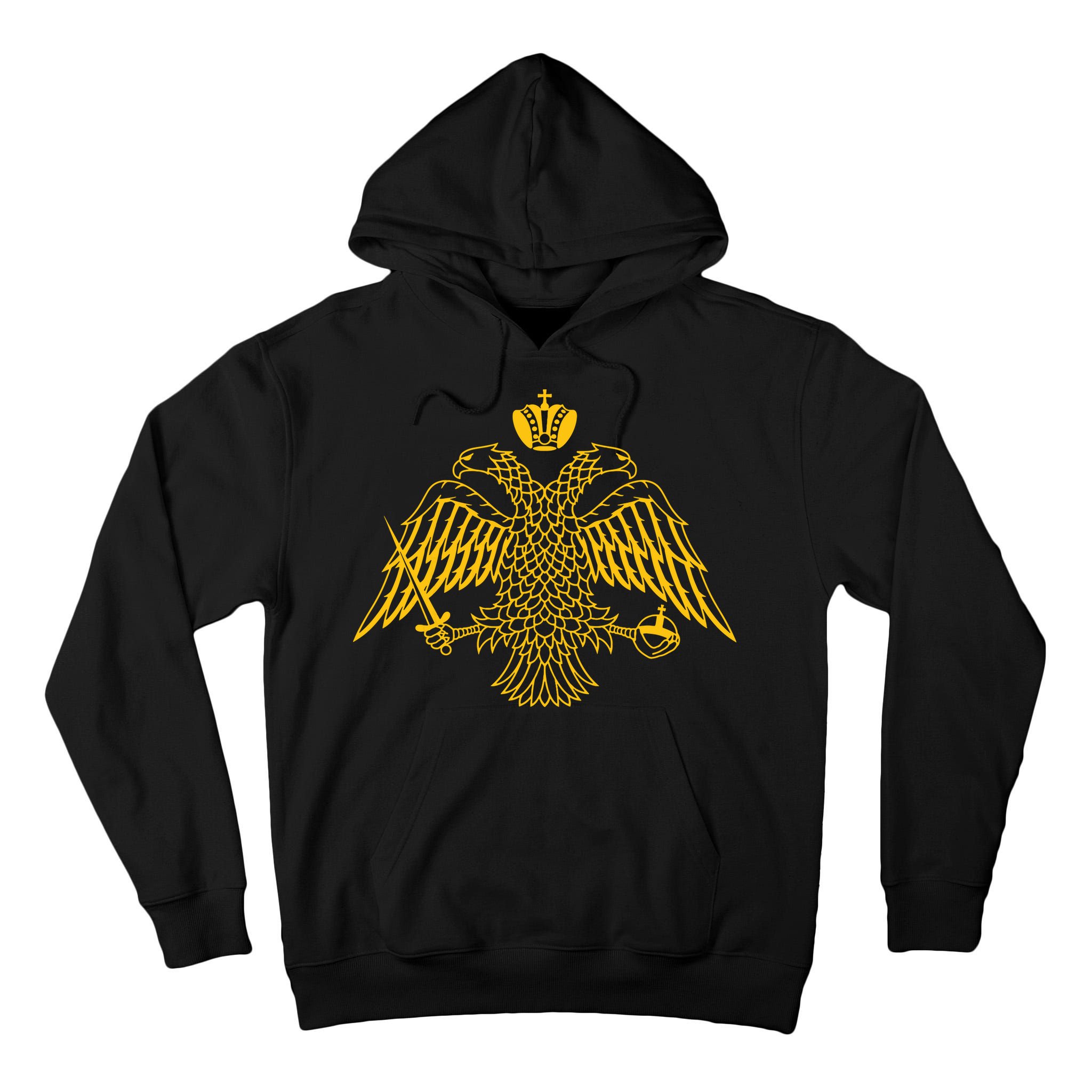 Double Headed Eagle Byzantine Christian Orthodox Emblem Tall Hoodie