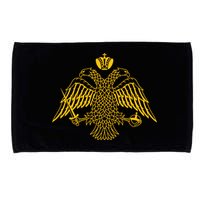 Double Headed Eagle Byzantine Christian Orthodox Emblem Microfiber Hand Towel