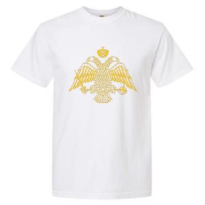 Double Headed Eagle Byzantine Christian Orthodox Emblem Garment-Dyed Heavyweight T-Shirt