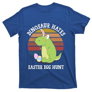 Dinosaur Hates Easter Egg Hunt T Rex Bunny Ears Easter Funny Gift Funny Gift T-Shirt