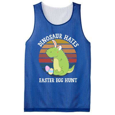 Dinosaur Hates Easter Egg Hunt T Rex Bunny Ears Easter Funny Gift Funny Gift Mesh Reversible Basketball Jersey Tank